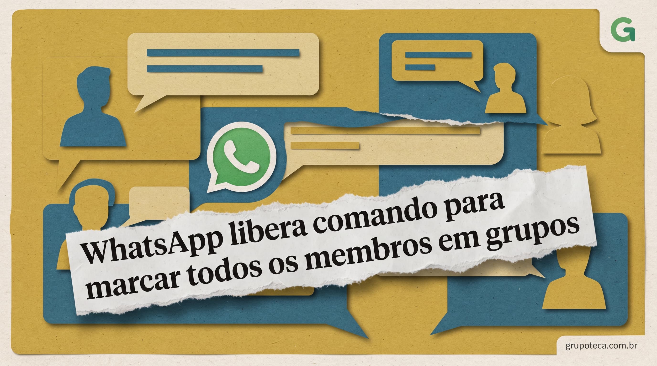 WhatsApp libera comando para marcar todos os membros em grupos