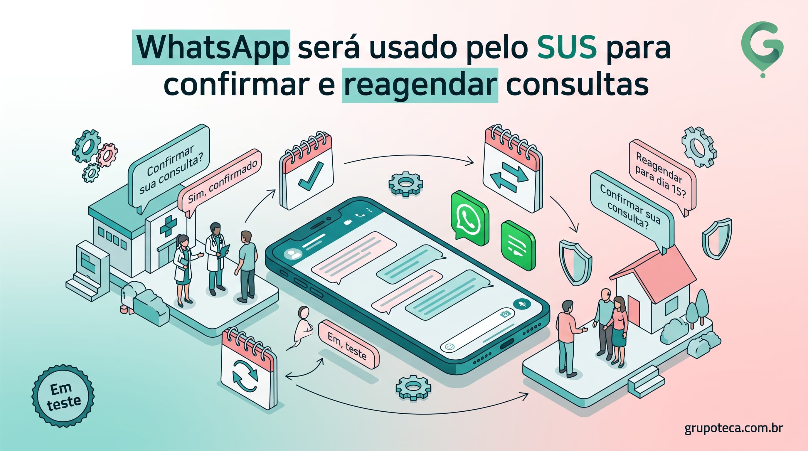 WhatsApp será usado pelo SUS para confirmar e reagendar consultas