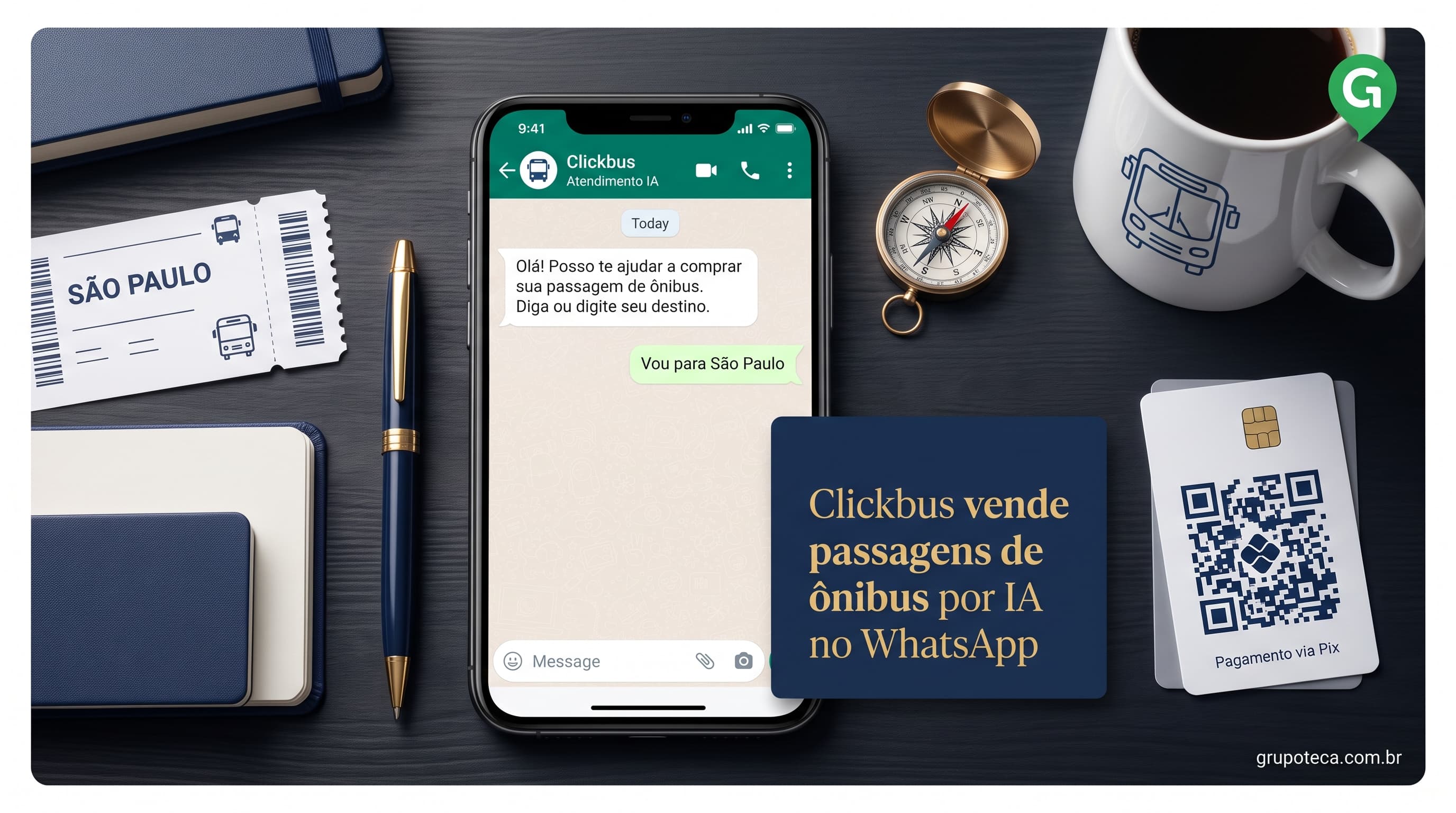 Clickbus vende passagens de ônibus por IA no WhatsApp